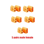 5 Pairs Of XT60 Bullet Connectors - Perfect For Rc Lipo Battery Drone & Air