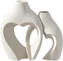 Resin Heart Shaped Vase