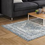 Silkwhisper Printed Carpet Skyline Blue - Large 200 X 300CM