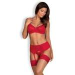 Obsessive - Jolierose 3 Pcs Set Red S m