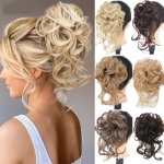 Add Volume And Style With Synthetic Messy Curly Hair Bun Chignon Scrunchy Hair Band Hair Accessories