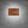 House Number D05 - 1000 X 750 / Matt Gold / Cool White