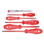 Felo 613 Screwdriver Set 6 Piece Profi Super Insulated Vde Sl ph mains Tester