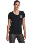 Women's Ua Tech Crest Short Sleeve - Black XS