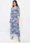Blues Wrap Printed Maxi Dress - Multi Blue