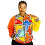 Africa Fashion House Afhsports Ndebele Mix-color Tracksuit Top