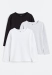 3-PACK Long-sleeved Tops - Multi