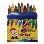 Wax Crayons Super Jumbo 9 Pack - Kid Art - Factory Plaza