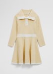 Organically Grown Cotton Collared Knit Dress