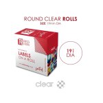 Redfern C19 Labels Clear 250