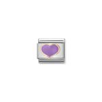 Composable Classic Link Gold With Lilac Heart