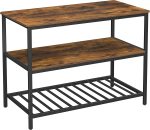 Lifespace Rustic Industrial Kitchen Island Work Table