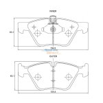 Stone Brake Pad Set Front SP35460