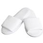 Club Classique Open Toe Slippers - White / Large