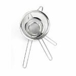 3 Piece Stainless Steel Strainer Sieve 8CM 10CM 12CM