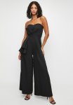 Sweetheart Bow Detail Jumpsuit - Black
