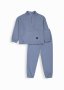 Plain Polar Fleece Sweatshirt & Track Pants Set