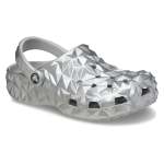 Classic Metallic Geometric Clog - Silver M13