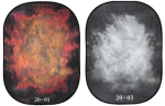 Nebula Red & Cloudy Grey 2 Sided 150X200CM Folding Collapsible Backdrop