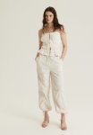Nylon Parachute Trousers - Cream