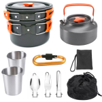 Aluminum Camping Cookware 10PCS Set