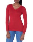 Amazon Essentials Women's Plus-size Plus Size Lightweight V-neck Sweater Sweater -red 5X