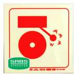 Parrot 190MM F31 Fire Alarm Photoluminescent Safety Sign SNP19F31