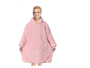 Hoodie Ultra Plush Blanket One Size Fit All - Dark Pink