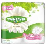 2 Ply Toilet Rolls White 4 Pack