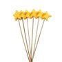 Goldair Gold Star On Stick Pack Of 6
