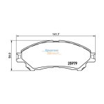Stone Brake Pad Set – Front SP97680