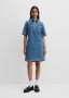 Half Placket Denim Dress