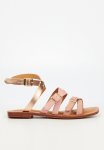 VENICE1 Ankle Tie Sandal - Pink