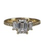 Lab Grown Diamond 9CT Yellow Gold 1CT 3 Stone Ed Ring - R