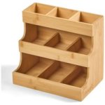 3 Layer Eco Bamboo Storage Box Organizer For Coffee And Tea Bags