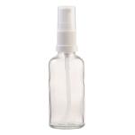50ML Clear Glass Aromatherapy Bottle With Serum Pump - White 18 410