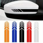 2PCS Rv Stripe Stickers Rearview Mirror Reflective Vinyl Decals Decoration Fashion Car Styling Waterproof Stickers