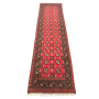 286 X 78CM Hand Made Amaranth Red Afghan Akche Runner Rug