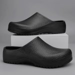 Men's Solid Color Hollow Out Clogs Comfy Non Slip Durable Anti Odor Eva Slippers Men's Garden Shoes Summer Outdoor Footwear