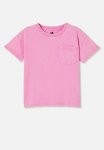 Cotton On Poppy Short Sleeve Graphic Print Tee - Pink Gerbera snow Wash