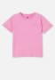 Cotton On Poppy Short Sleeve Graphic Print Tee - Pink Gerbera/snow Wash