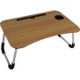 Foldable Laptop Table And Serving Tray Light Brown