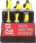 Tork Craft Router Bit Set 6PC Plastic Box 1/4 Shank