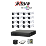 Dahua 16CH Full-color HD Kit - HD Dvr _ 16 X 1080P Full-color Cameras - 20M Full Colour Night Vision - 1TB Hdd