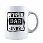 Kropsis Best Dad Ever Ceramic Coffee Mug White