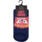 Ladies Cozy Low Cut With Grip Socks 4-7 Colour May Vary