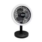 MINI Rechargeable LED Fan Black