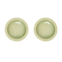2 Pack - Vintage Style Pasta & Salad Plates - Green