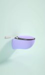 Aura-sleek Smart Wall-hung Commode- Light Purple