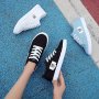 Women's Classic Canvas Shoes Casual Lace Up Outdoor Shoes Comfortable Low Top Sneakers